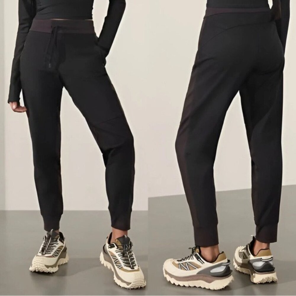 ATHLETA High-Rise Pull-On Headlands Hybrid Trek Jogger Black Size 6 Women’s
